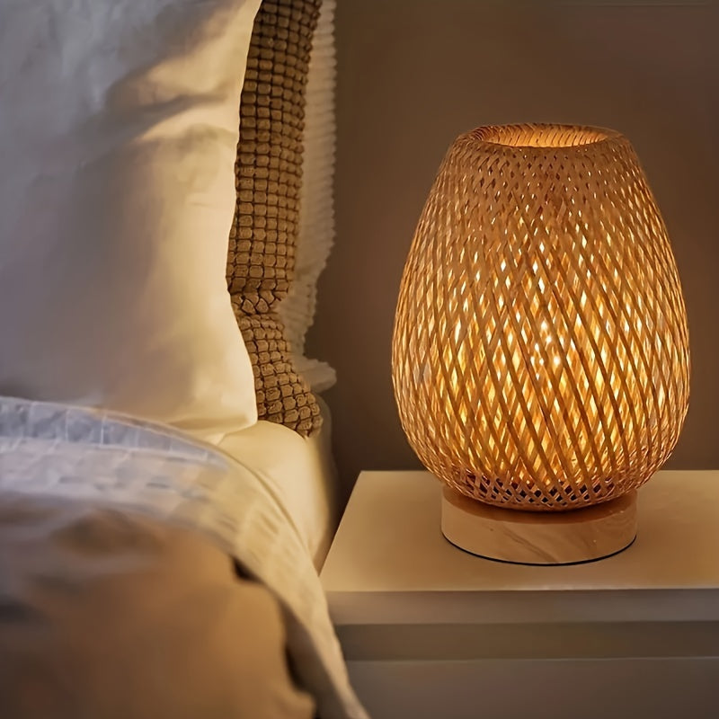 NEAXTLY - Elegant USB Bamboo Art Lamp - Eco-Friendly LED Nightlight for Cozy Ambiance