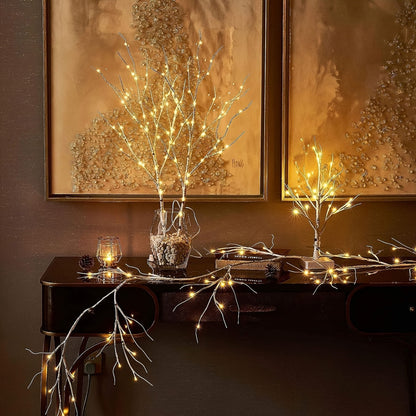 NEAXTLY - Enchanting Battery-Powered 50-LED Birch Branch Lights with Adjustable Brightness for Chic Decor