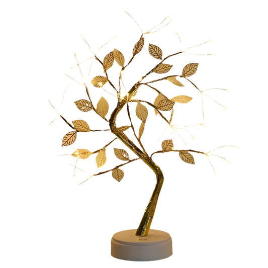 NEAXTLY - Enchanting Golden Leaf Tree Lamp with 72 LED Lights: USB Touch Control for All Occasions